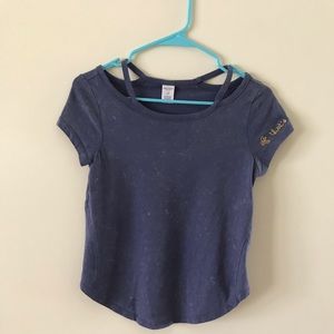 2 Arizona jean company shirts. One blue one grey